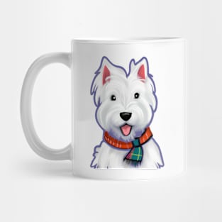 Cute West Highland White Terrier Drawing Mug